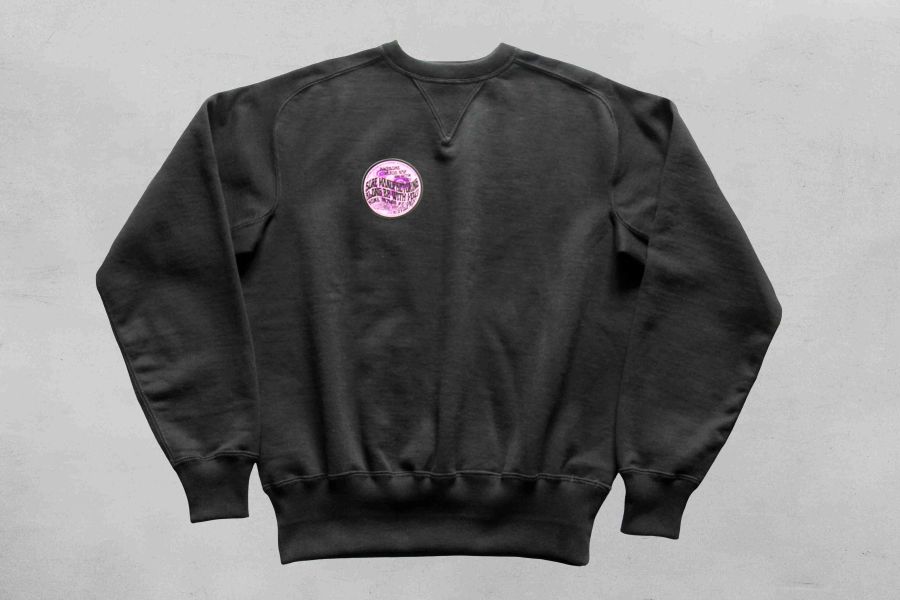 "NERDS NAP for NERDS" AWESOME CREW NECK/Black 老派,老派人生,XX DEVELOPMENT,大學T,衛衣