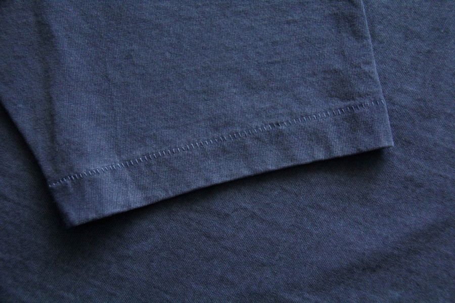 SURE'S POCKET TEE (Nasvy Blue) 男生夏天短t,日本製吸汗耐穿短t,名古屋,獨立服裝廠,白t,圓筒衣身,不易變形短t,丹寧,Pigment Dye染,
