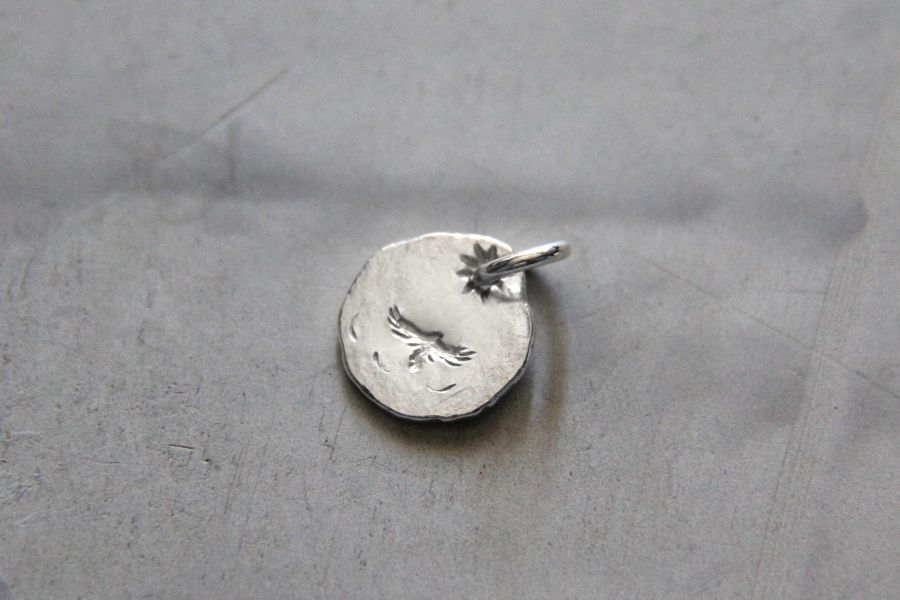 KinG Smith - M號小銀牌/現貨 King smith,小銀牌,銀器,墬飾,handmade,手作,銀菊,印地安銀飾,台南逛街