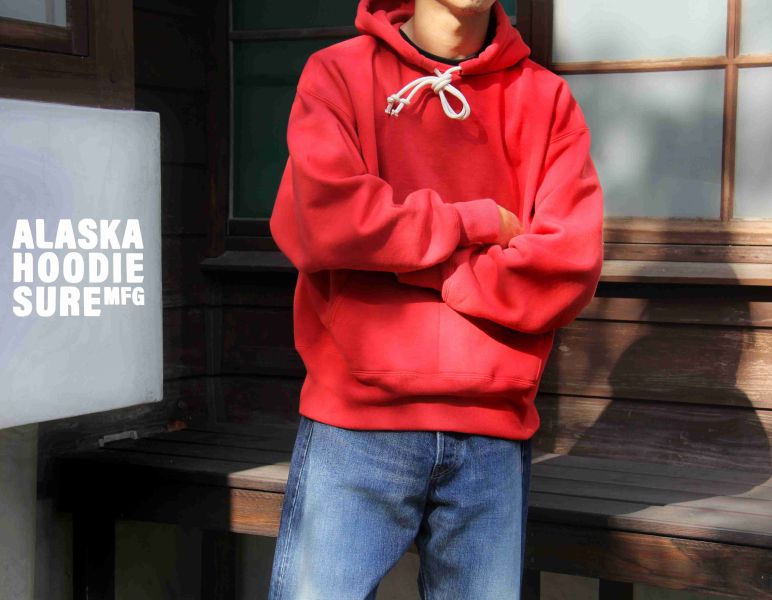 SURE'S ALASKA HOODIE/RED XX DEVELOPMENT,男 秋冬帽t,Hoodie,男帽t穿搭,阿拉斯加連帽衫,男 復古 vintage,