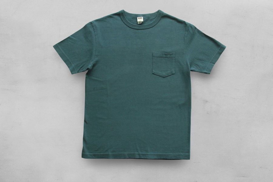 Barns Outfitters - Tsuri-Ami Pocket Crew Neck Tee/Shark Barns Outfitters,美式復古休閒之專門品牌,經典Tsuri-Ami Tee,Made in Japan,圓筒衣身結構,和歌山古董吊編機織造