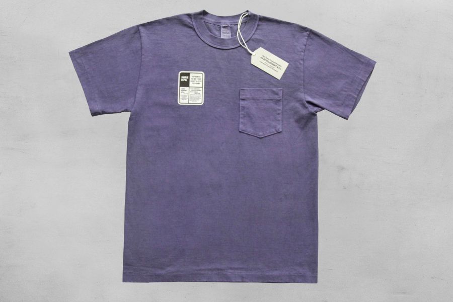 SURE'S POCKET TEE (LINDA) 男生夏天短t,日本製吸汗耐穿短t,名古屋,白t,圓筒衣身,不易變形短t,丹寧,Pigment Dye染,