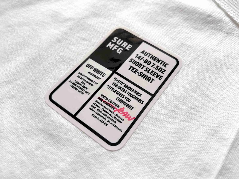 The SURE TEE/RAW(短袖、長袖) XX DEVELOPMENT,白T,短T,口袋T,經典白t 推薦,男生白T穿搭,