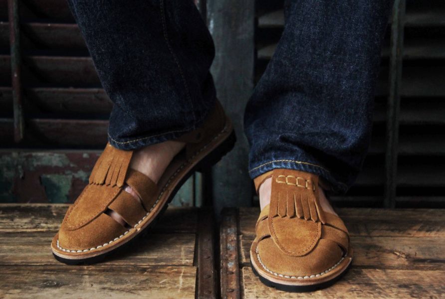 Steve Mono - Artisanal Sandals 10/02-Cognac Steve Mono,西班牙手工皮革涼鞋,handmade