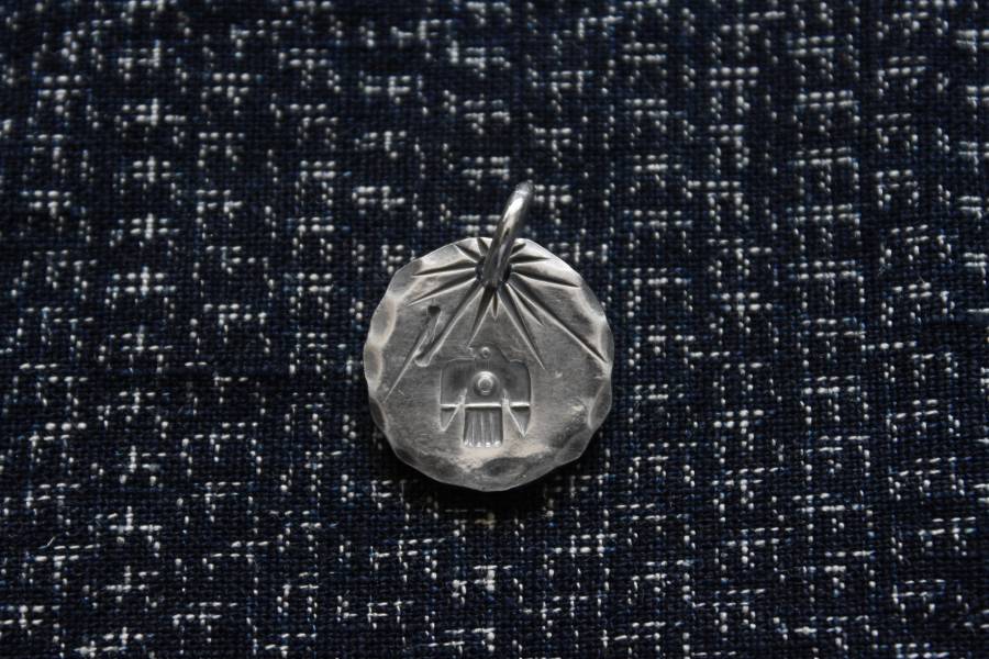 KinG Smith - L號小銀牌/雷鳥/訂製 King smith,handmade,手作,indian,jewellery,leather craft,silver,雷鳥,銀羽,風切羽,銀菊,先金,點金,綠松石,風野鷲,鷹爪,訂製,印地安銀飾,藥輪,台南,台南逛街,台南男裝,選物店,老派,mr old