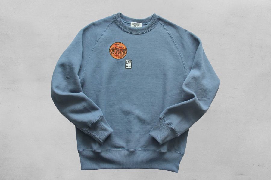 SURE'S "AWESOME" SWEATSHIRT(Riveiera Blue) XX DEVELOPMENT