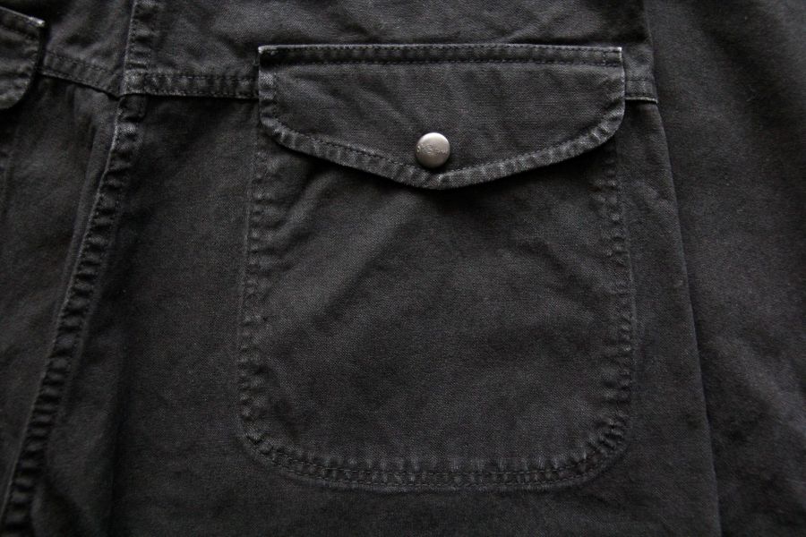 orSlow - Double Knee Canvas Work Trousers orSlow,Double Knee,男 黑色 帆布工作褲 搭配,復古vintage風格,