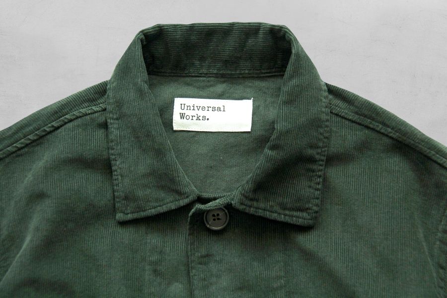 Universal Works - Bakers Overshirt (Green) 復古,英國品牌,英格蘭,燈芯絨,Universal Works,秋冬穿搭,工作襯衫