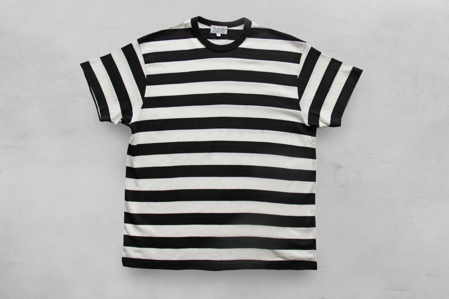 The Rite Stuff - Border Stripe Tee (Black) 條紋短t,The Rite Stuff,John Lofgren 日本,heddels 網站,1940 年代 風格,男 經典服飾,