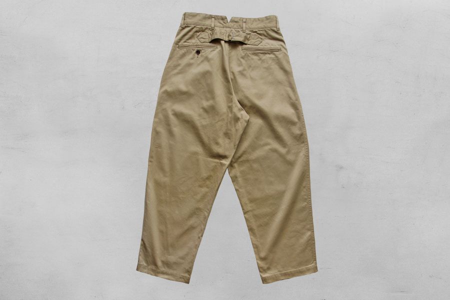 Ordinary Fits - Tuck Wide Pants Ordinary Fits,老派,寬 卡其褲,錐形褲,