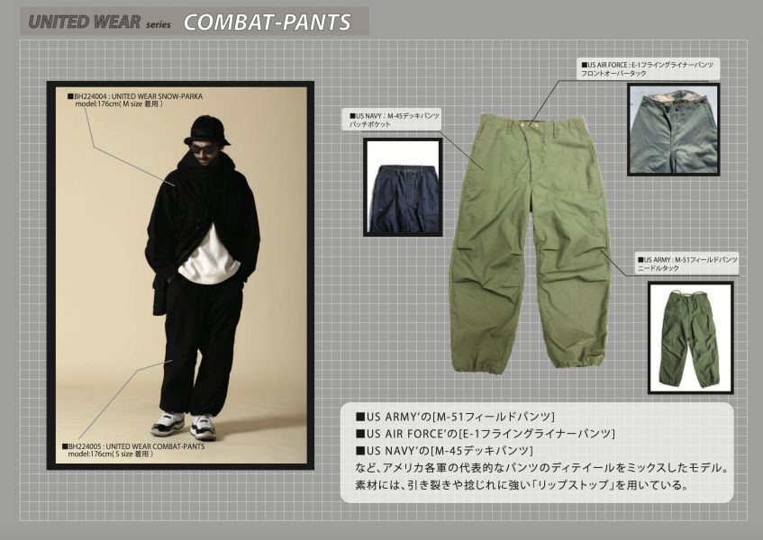 Barns Outfitters-United Wear Conbat PT (Olive) Barns Outfitters,軍褲,空軍E-1,海軍M-45 ,陸軍M-51