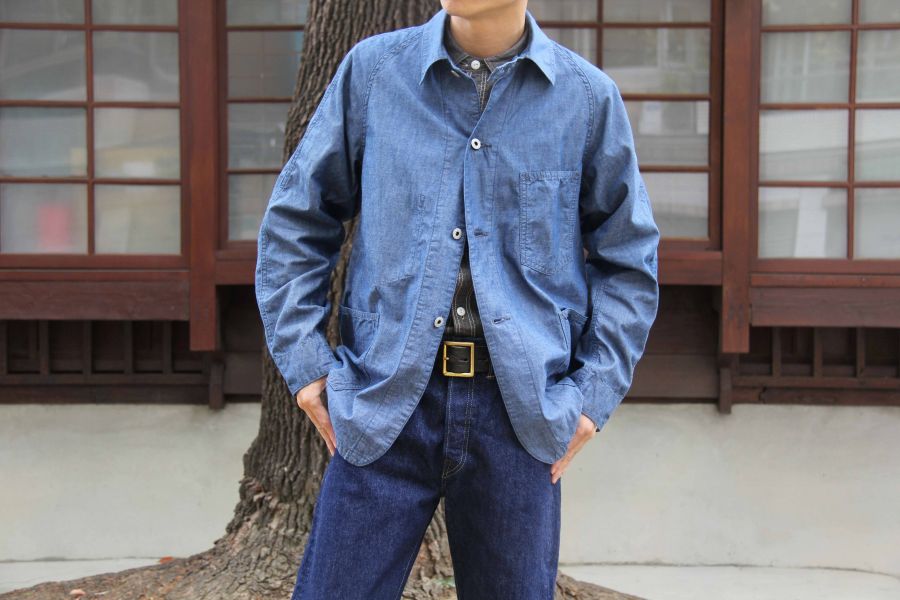 Post O`Alls -POST 43 Work Jacket Post Overalls,chambray,外套,工作外套,日本製造,