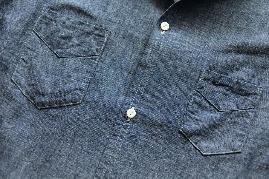 Post O`Alls -NEUTRA 3 Post O`Alls,Chambray, 工作襯衫,日本製,工裝,