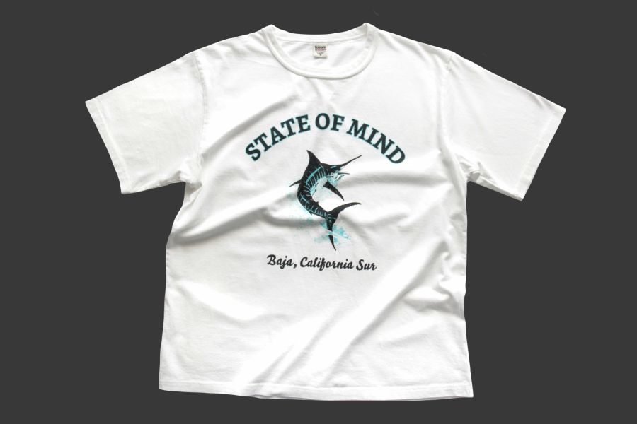 Barns Outfitters - State Of Mind Print T-shirt  (White) 
