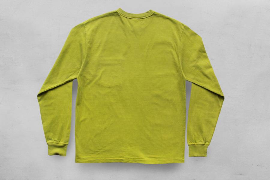 SURE'S LONG SLEEVE T-SHIRT (AVOCADO) XX DEVELOPMENT,Made in Japan,古屋獨立服裝廠,
Pigment Dye 染色,薄長袖T恤,8oz