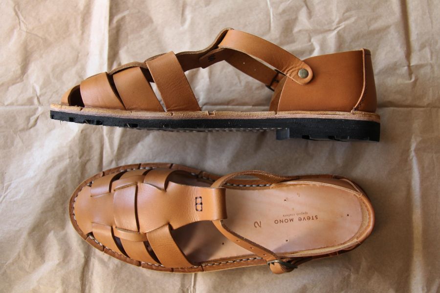 Steve Mono - Artisanal Sandals/Tobacco Steve Mono,西班牙手工皮革涼鞋,handmade