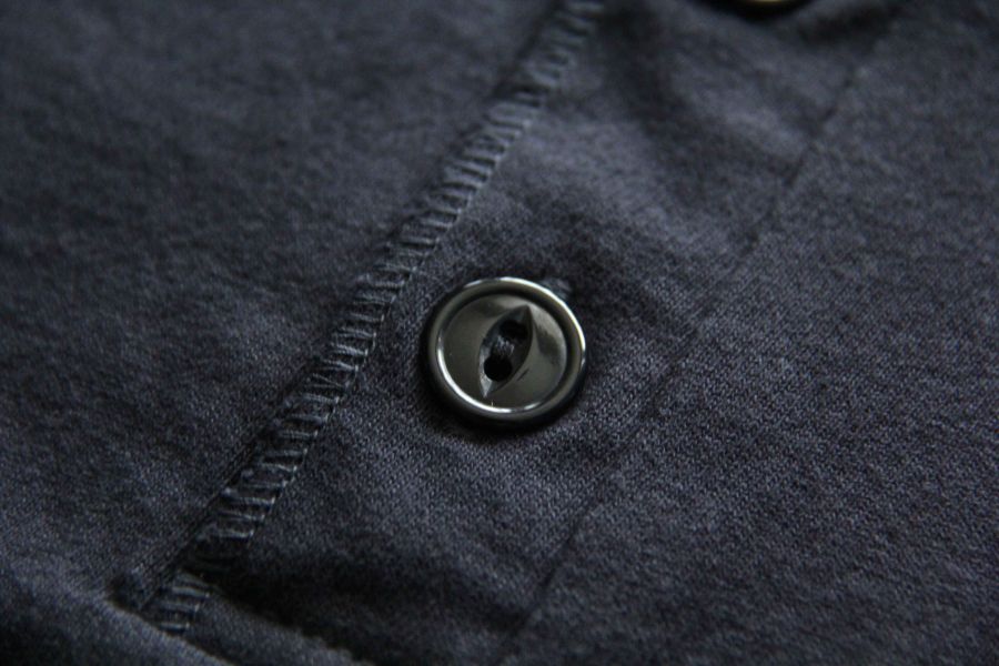 Two Moon - Henley Neck Tee (Navy) Two Moon,亨利領