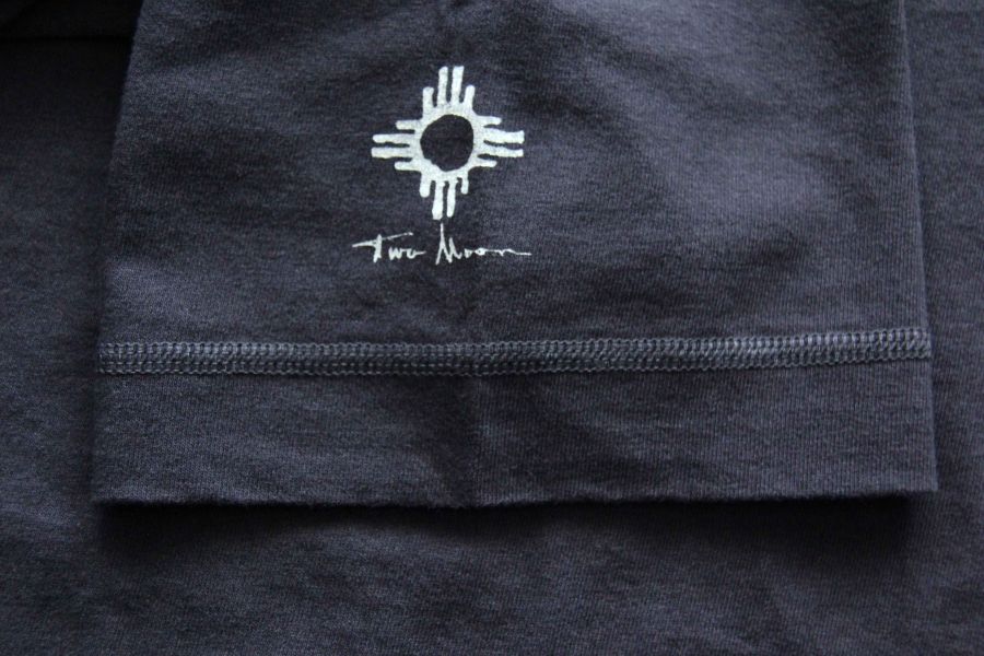 Two Moon - Henley Neck Tee (Navy) Two Moon,亨利領