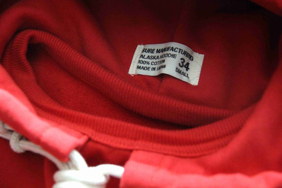 SURE'S ALASKA HOODIE/RED XX DEVELOPMENT,男 秋冬帽t,Hoodie,男帽t穿搭,阿拉斯加連帽衫,男 復古 vintage,