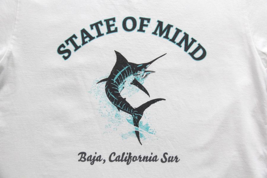 Barns Outfitters - State Of Mind Print T-shirt  (White) 