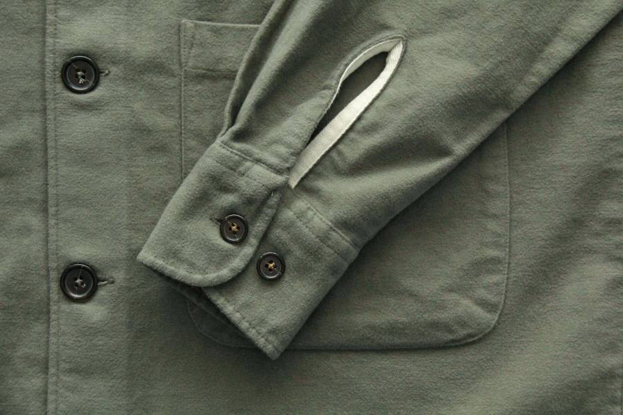 Universal Works Travail Shirt/Moleskin Olive 復古,英國品牌,Moleskin,Denim,薄長袖,Universal Works,秋冬穿搭,工作外套,oversize