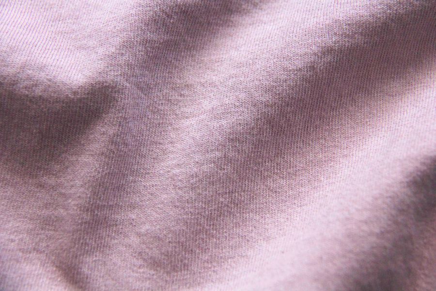 SURE'S POCKET TEE/Lilac 日本製,名古屋獨立服裝廠,白t,圓筒衣身,不易變形短t,丹寧,Pigment Dye染,