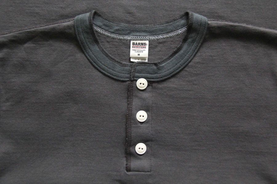 Barns Outfitters /COZUN SS HENLEY-T (BLK) Barns Outfitters,老派,老派人生,男 亨利領短袖,