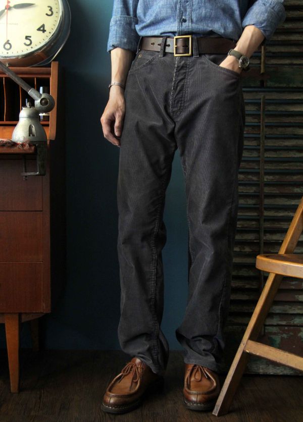 NOCOMPLY JEANS-NC66CORDS/Charcoal 66 Type,燈芯絨,燈芯絨 褲,XX DEVELOPMENT,秋冬 褲 推薦,