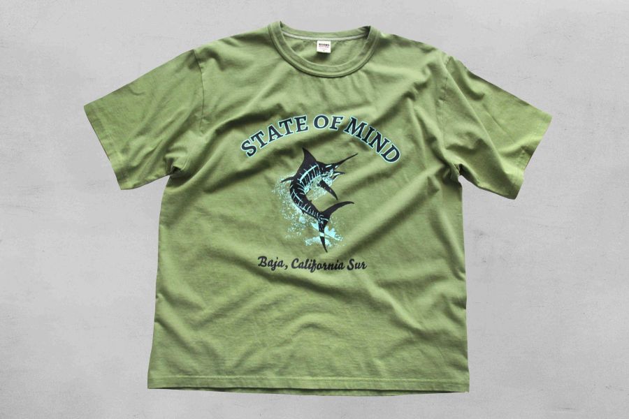 Barns Outfitters - State Of Mind Print T-shirt  (Olive) 
