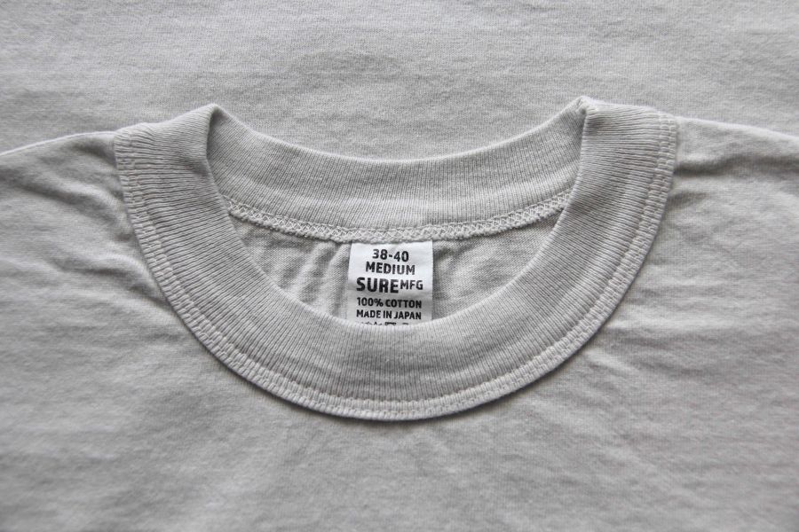 SURE'S POCKET TEE (Light gray) 日本 XX DEVELOPMENT, 台南 文創,台南 天氣,台南 美食,台南 甜,SURE MEG,男 短t 厚,圓筒 白t ,