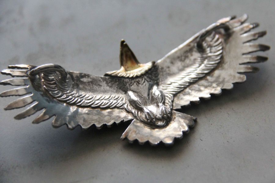 KinG Smith- 風野鷲大鷹/現貨 King smith,silver,風野鷲,台南男裝,選物店,老派,mr old,銀器,navajo,雷鳥,