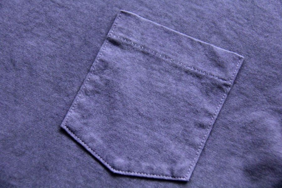 SURE'S POCKET TEE (LINDA) 男生夏天短t,日本製吸汗耐穿短t,名古屋,白t,圓筒衣身,不易變形短t,丹寧,Pigment Dye染,
