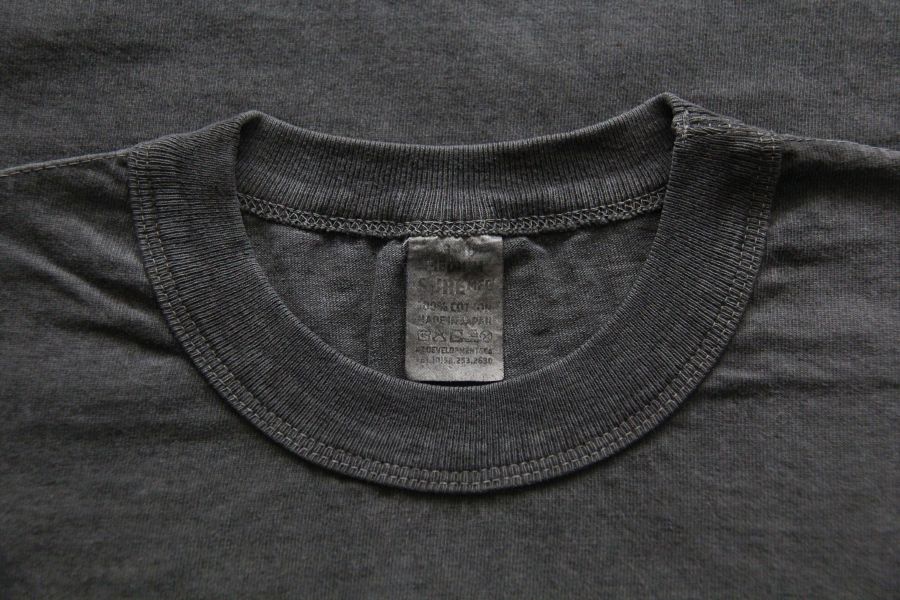 SURE'S POCKET TEE (Black) 日本製,名古屋,獨立服裝廠,白t,圓筒衣身,不易變形短t,丹寧,Pigment Dye染,