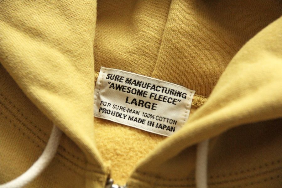 SURE'S AWESOME ZIP CORN-HEAD HOODIE (Lemony) XX DEVELOPMENT,連帽外套 推薦,連帽t,春夏 男 外套,日本 小眾 品牌,