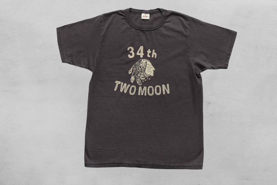 Two Moon/34th T-shirt/鐵灰 Two Moon,日本品牌,天竺棉,