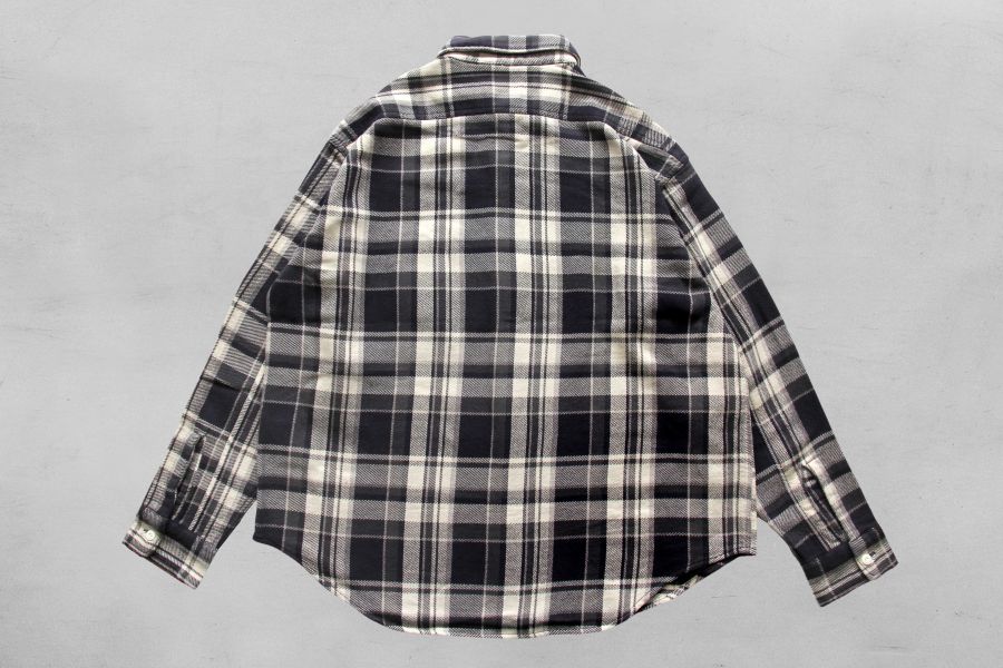 Barns Outfitters - BIGMAC Flannel Shirt/Black Barns Outfitters,男生短袖襯衫推薦,男生軍裝搭配,