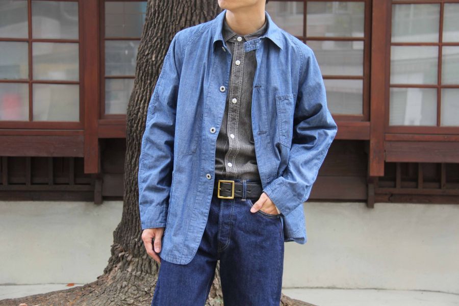 Post O`Alls -POST 43 Work Jacket Post Overalls,chambray,外套,工作外套,日本製造,