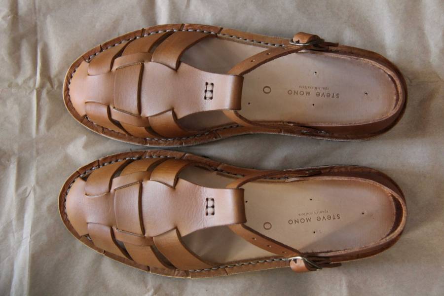 Steve Mono - Artisanal Sandals/Tobacco Steve Mono,西班牙手工皮革涼鞋,handmade