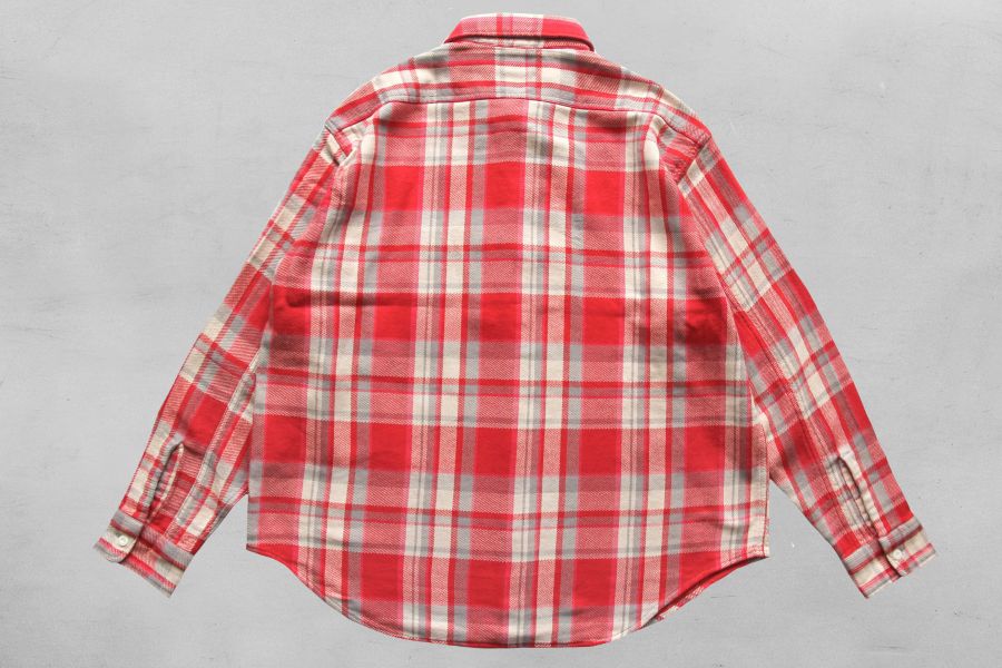Barns Outfitters - BIGMAC Flannel Shirt/Red Barns Outfitters,男生短袖襯衫推薦,男生軍裝搭配,