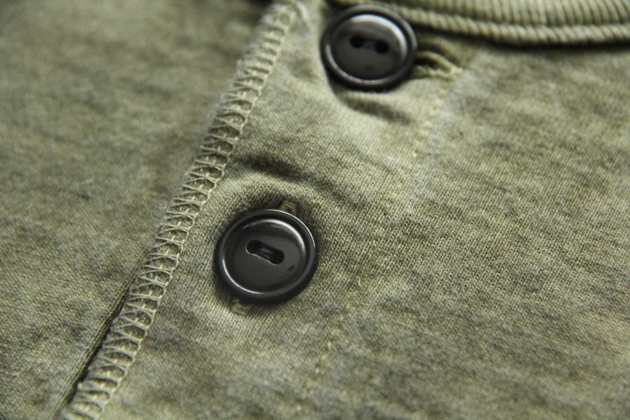 Barns Outfitters - Cozun LS Henley-T Pigment Dye (Khaki) Barns Outfitters 秋冬長袖,洗舊感長t,