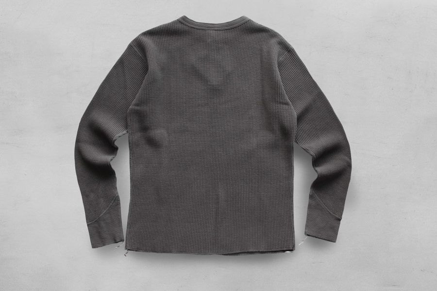 Barns Outfitters-Waffle Henley/Black Barns Outfitters,Waffle,亨利領,華夫格