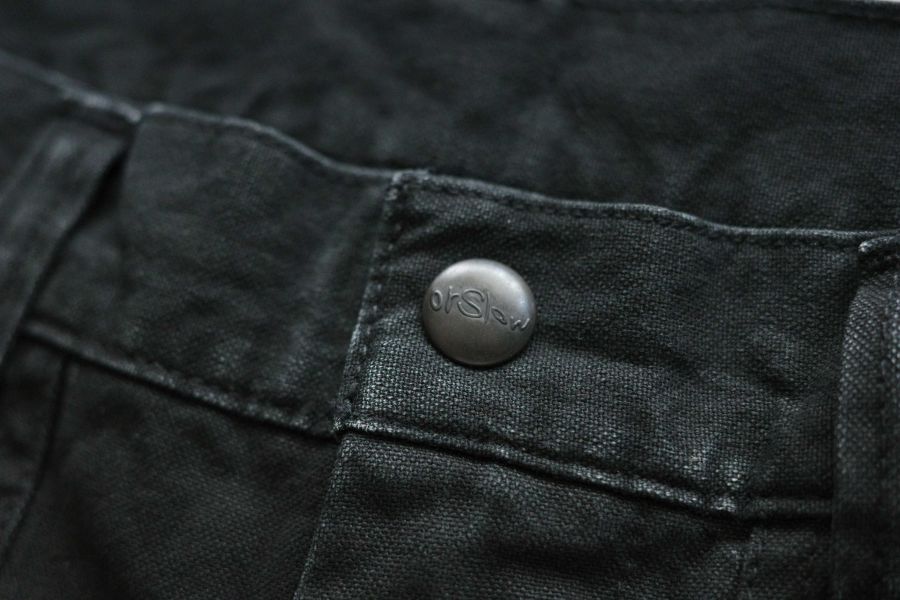 orSlow - Double Knee Canvas Work Trousers orSlow,Double Knee,男 黑色 帆布工作褲 搭配,復古vintage風格,