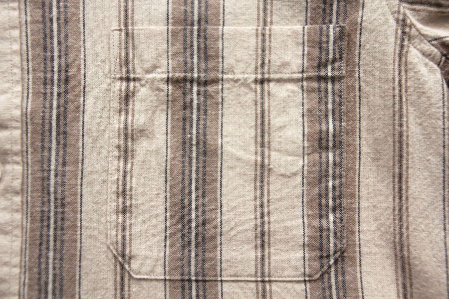 Barns Outfitters - Cotton Linen Stripe L/S Shirt (Beige) Barns Outfitters,男生秋冬長袖襯衫,條紋襯衫,