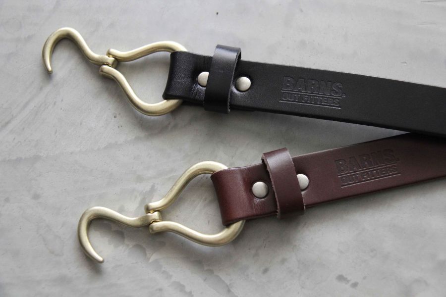 Barns Outfitters-Leather Hook Belt 栃木皮革,栃木革