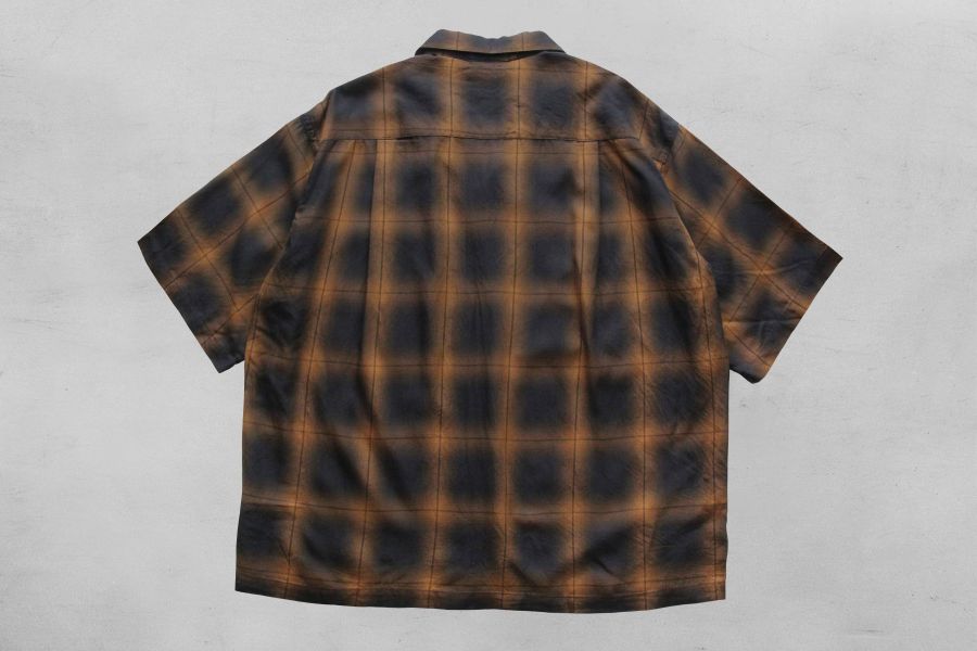 Barns Outfitters - Ombre Check S/S Shirt 日本 Barns Outfitters,男 格紋 短袖襯衫,