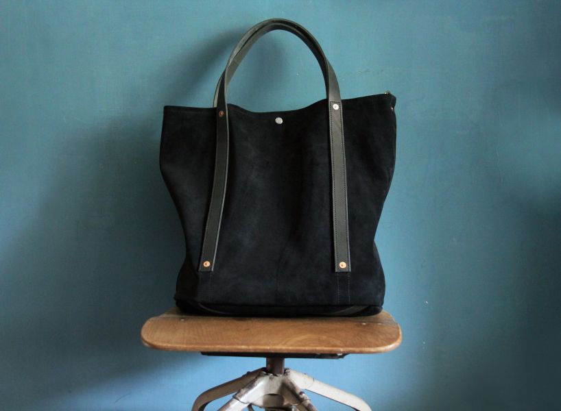 S.F.K. Type R Tote Bag in Suede Leather 