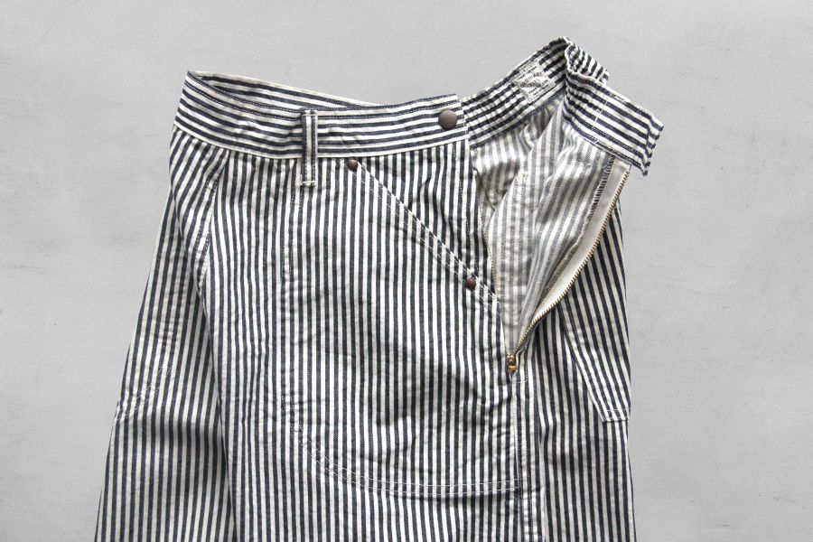 Ordinary Fits - Ranch Pants (OFF) 日本品牌Ordinary Fits,男 休閒工作褲,男 條紋褲 搭配,Hickory 條紋 工裝,