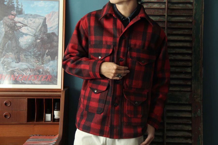 SURE'S Be Nature Mackinaw Wool Cruiser Jacket/Red XX DEVELOPMENT,Mackinaw,Cruiser Jacket,Mackinaw Wool Cruiser Jacket