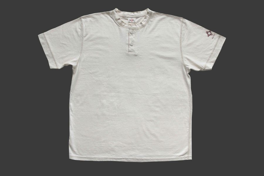 Two Moon - Henley Neck Tee (NAT) Two Moon,亨利領