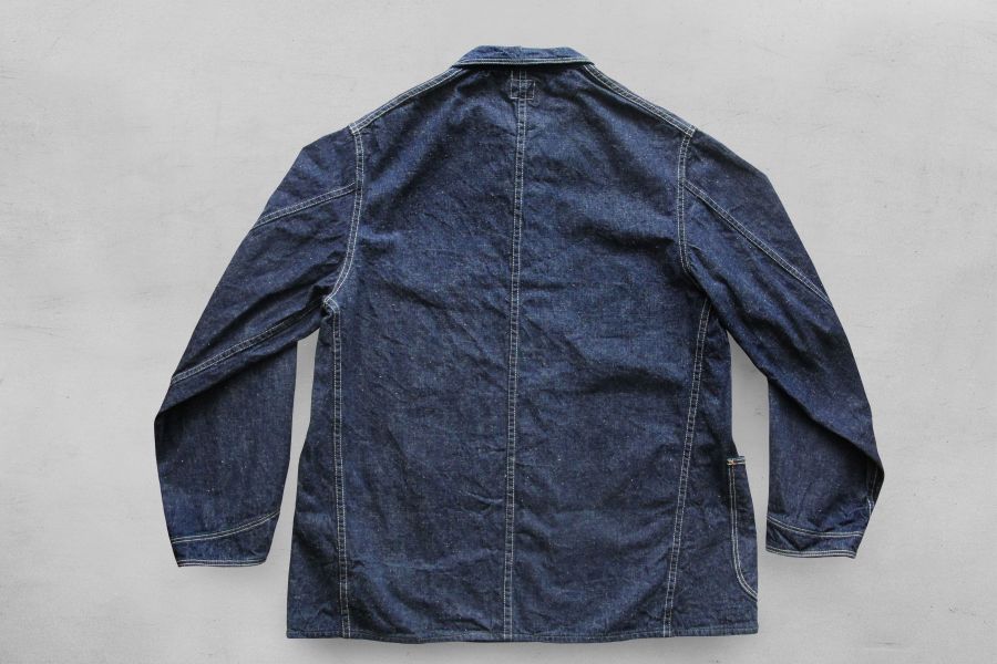 orSlow-40's Coverall orSlow,日本丹寧,coverall,牛仔 外套,丹寧外套,丹寧夾克,復刻40年代,復古 vintage,寬鬆外套,one wash 脫漿,日本製,